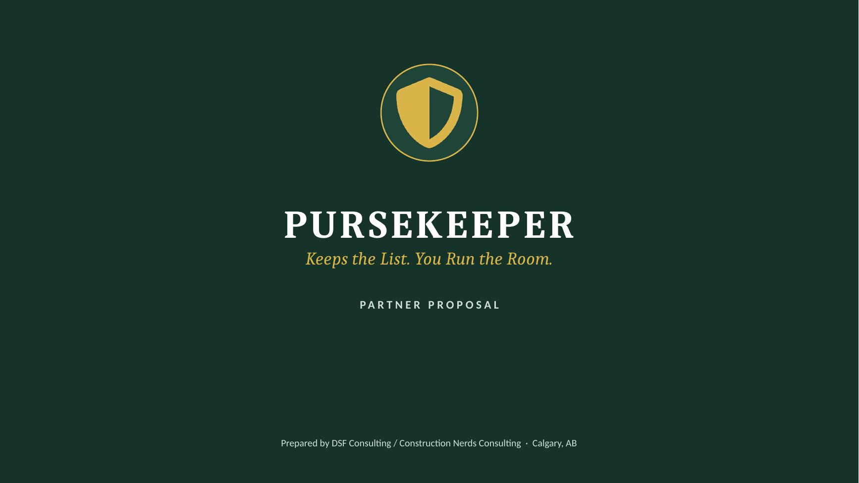 PurseKeeper title slide