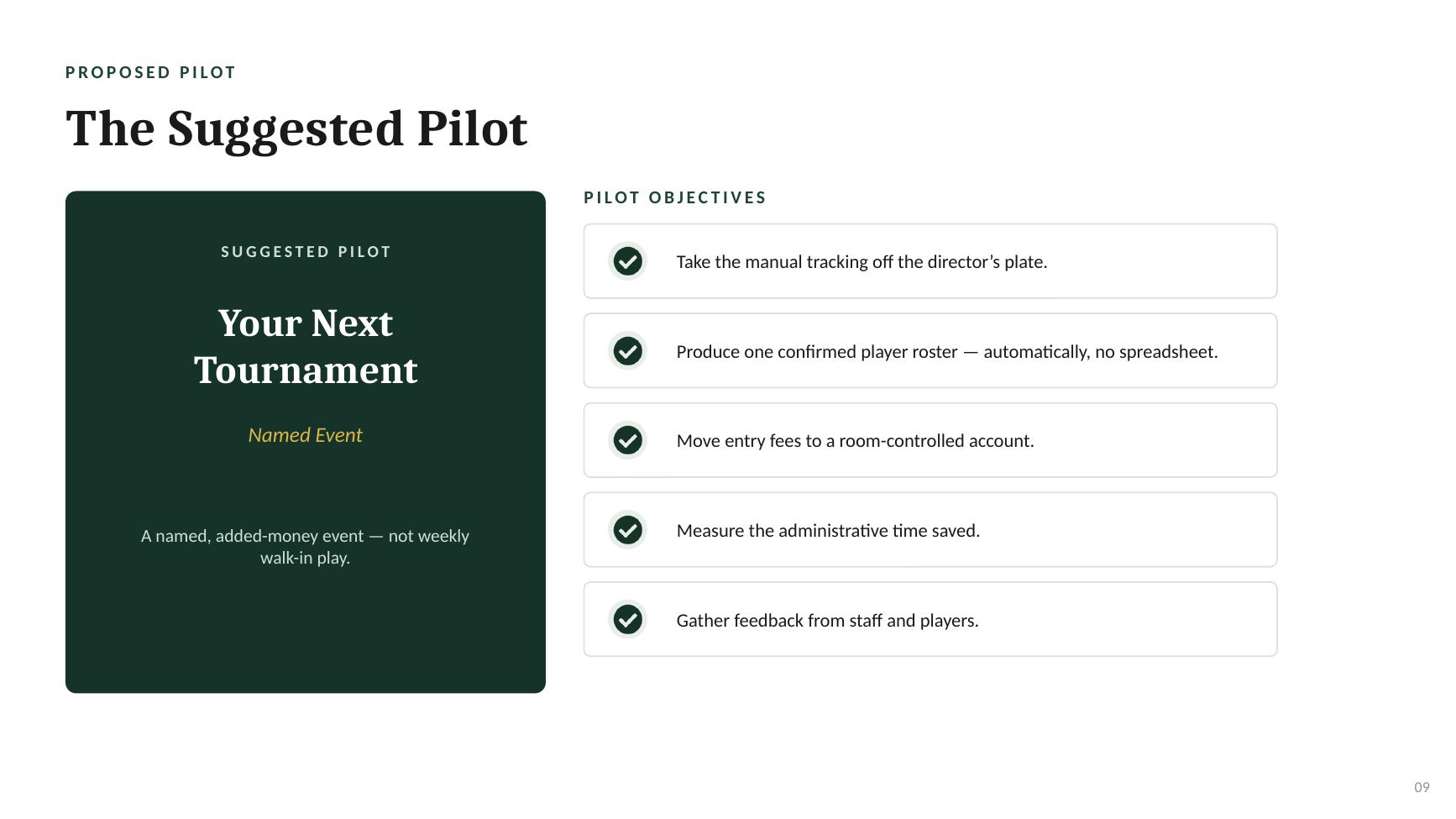 The Suggested Pilot slide